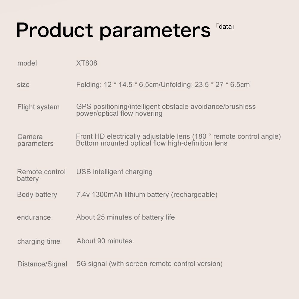 Professional GPS Drone 4K Hd Camera UAV XT808 - Bild 16