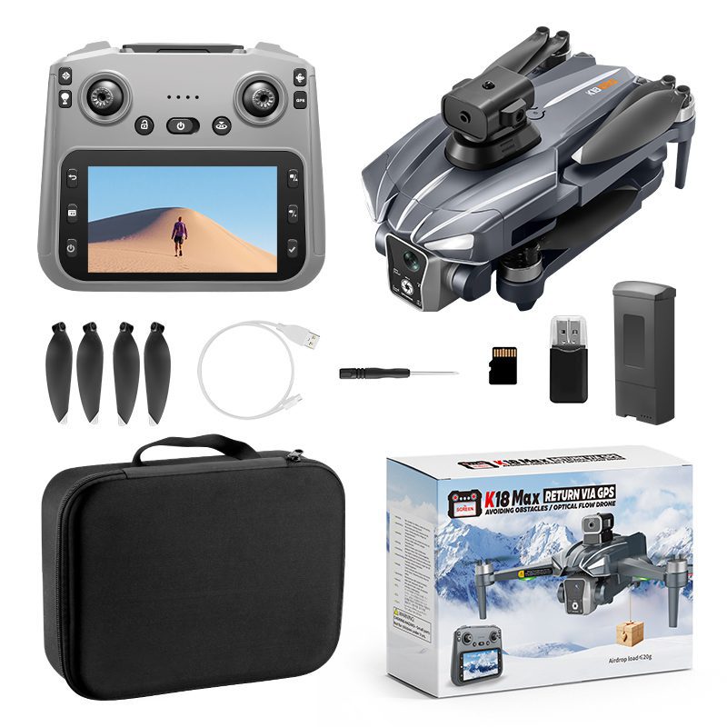 Airdrop GPS Drone 4.5″ Screen 4K HD UAV K18MX