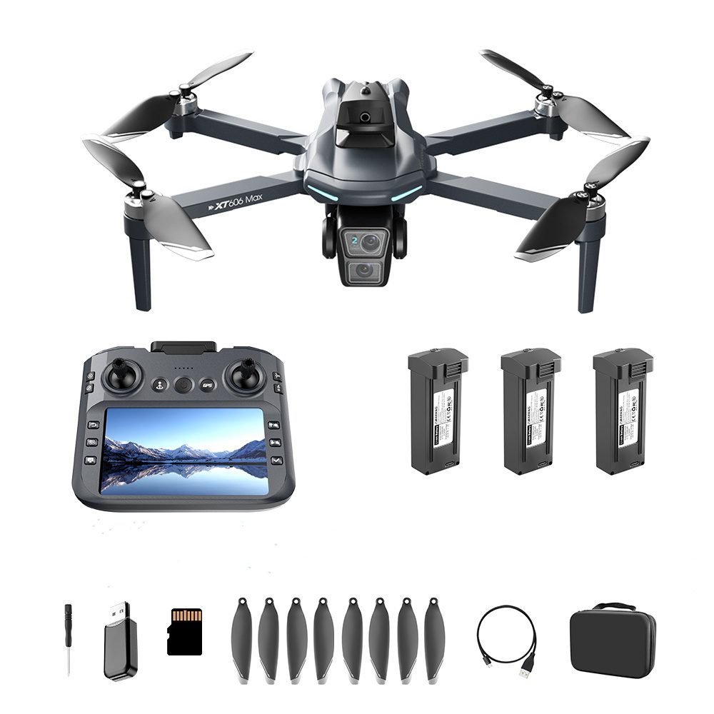 GPS Drone 4.3″ Screen 4K HD Camera UAV XT606